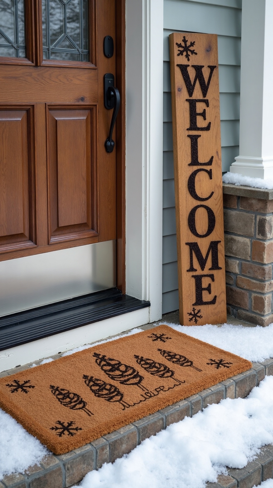 entryway decor sets winter welcome