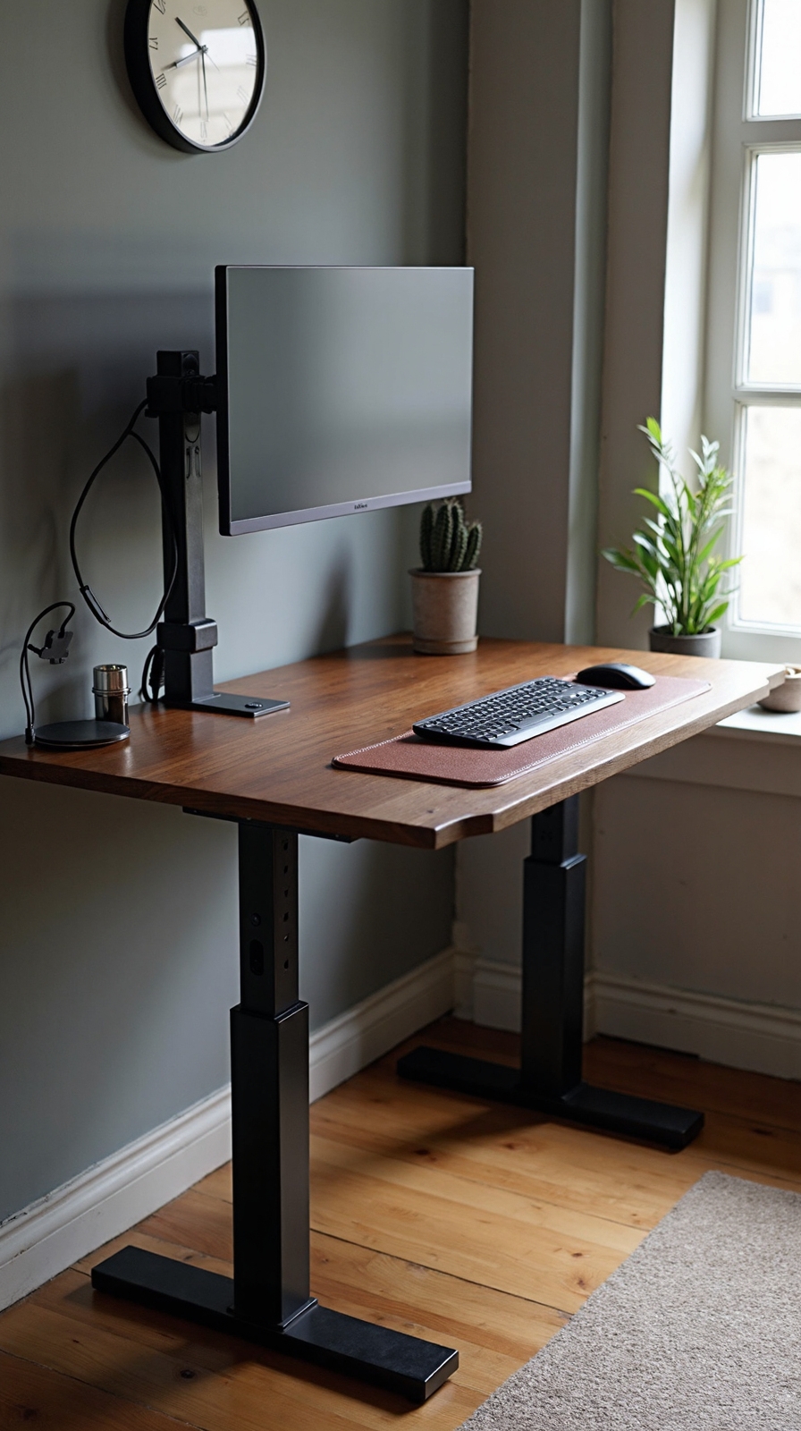 ergonomic standing desk configuration improves productivity