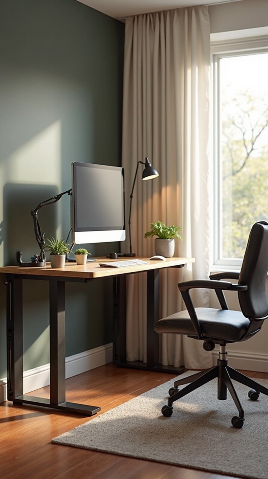 ergonomic standing workspace promotes health