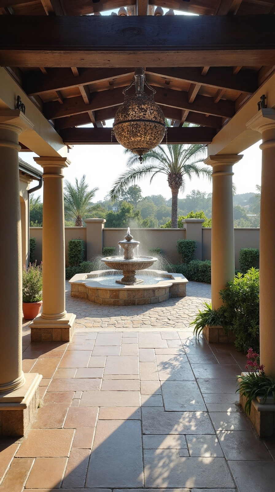 evaporative cooling overhead water features