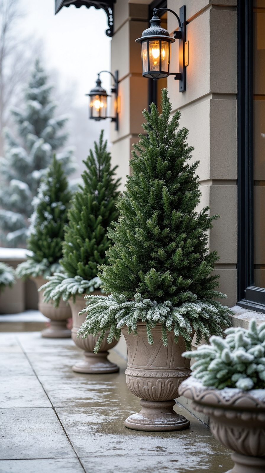 evergreen year round visual winter interest