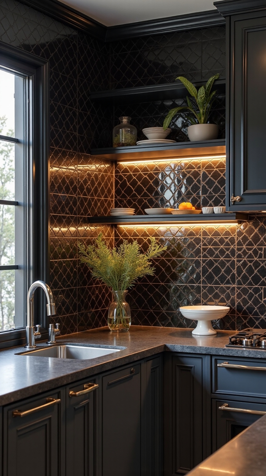 exotic moroccan contemporary refined kitchen