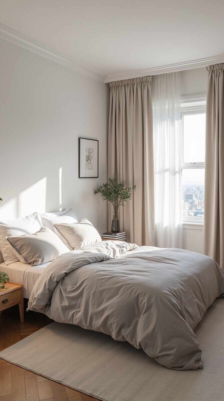 expansive small bedroom color palettes