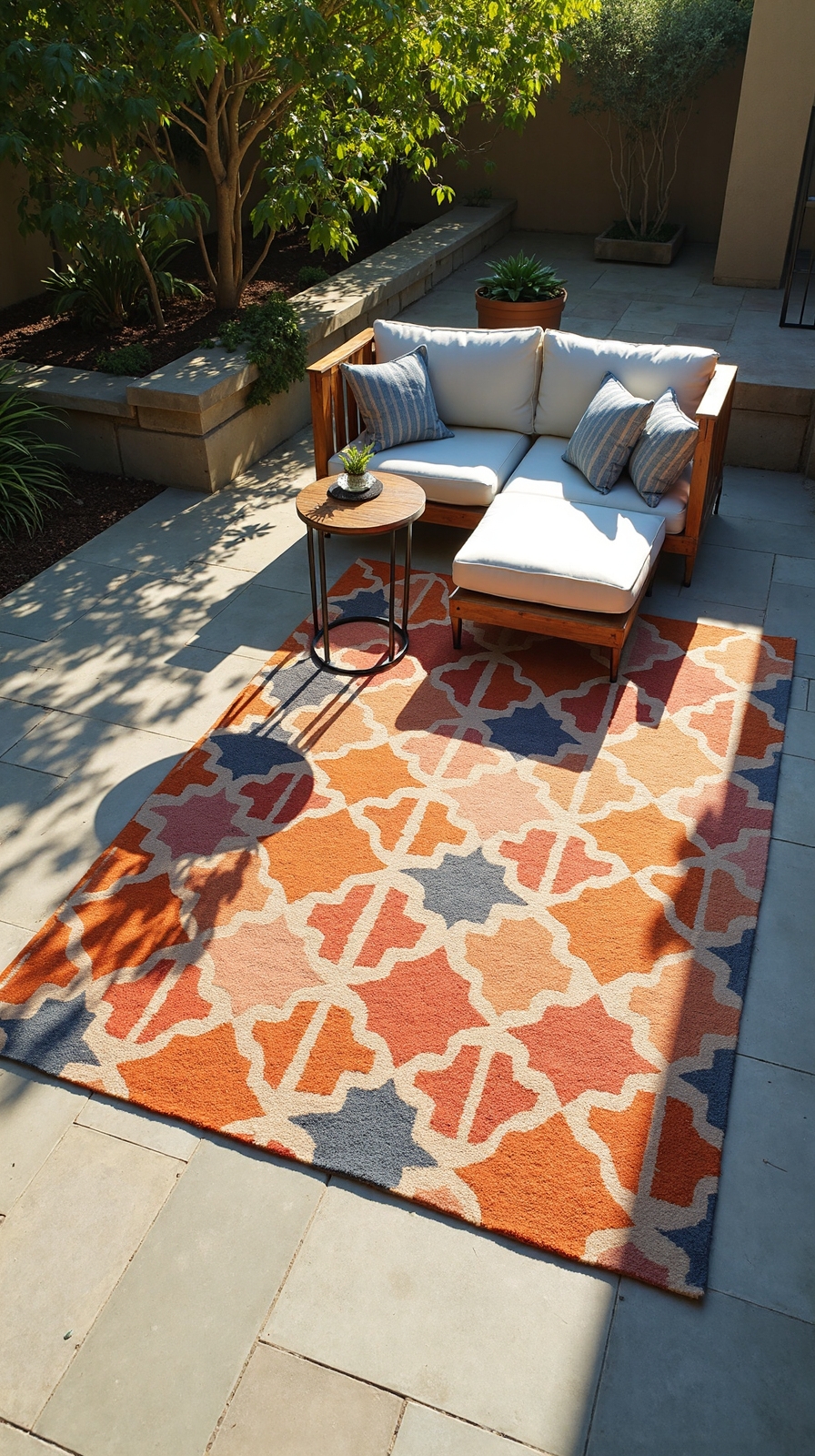 fade resistant synthetic patio rugs