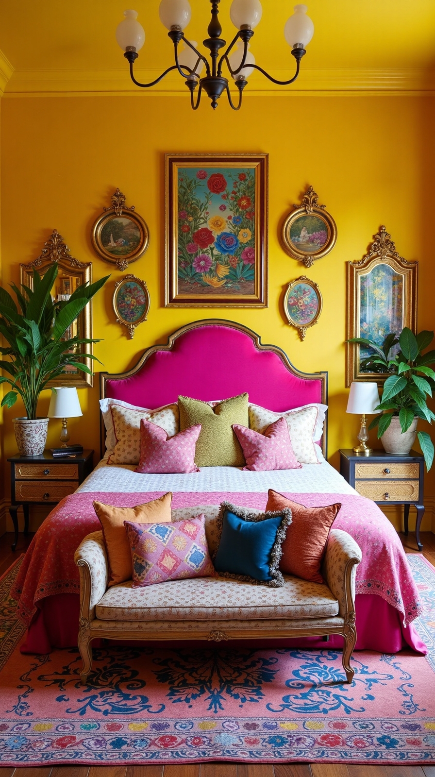 fearless vibrant maximalist bedroom decor