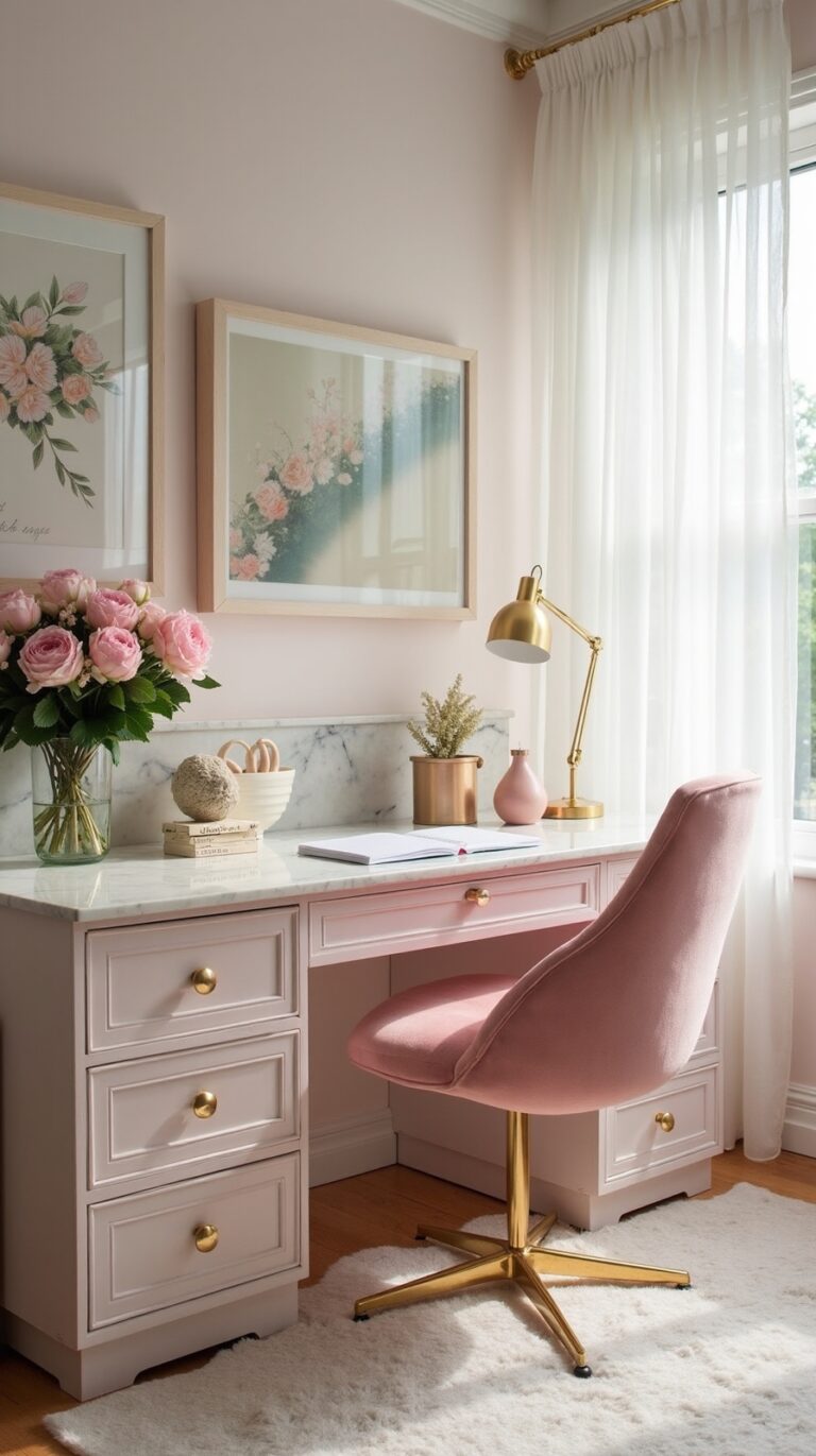 feminine home office inspirations