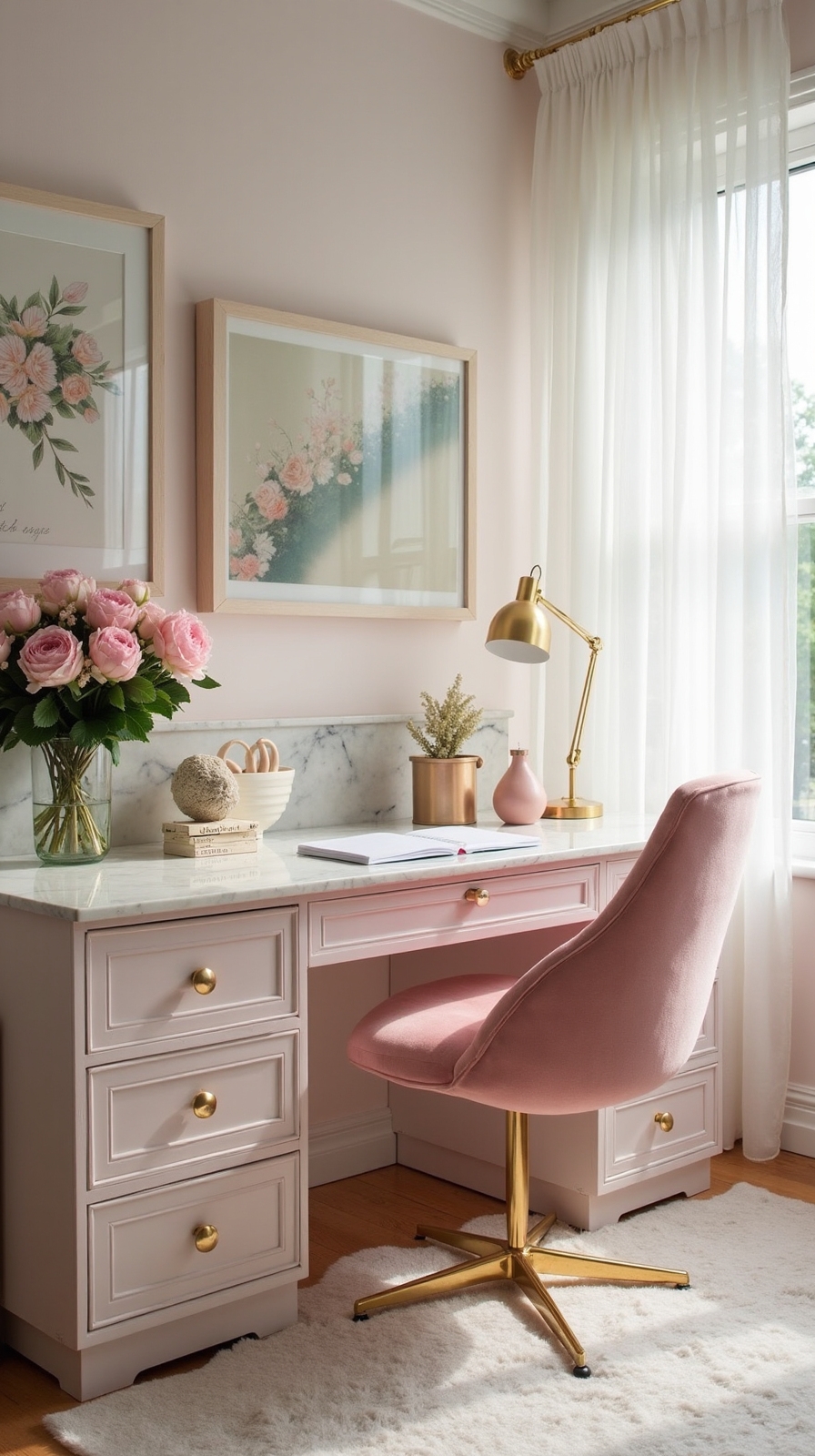 feminine home office inspirations