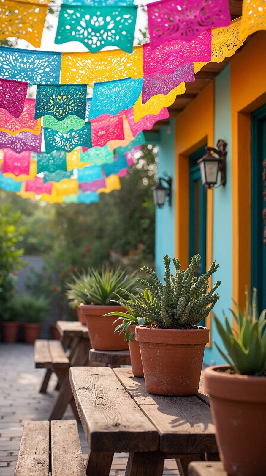 festive mexican outdoor decor inspiration