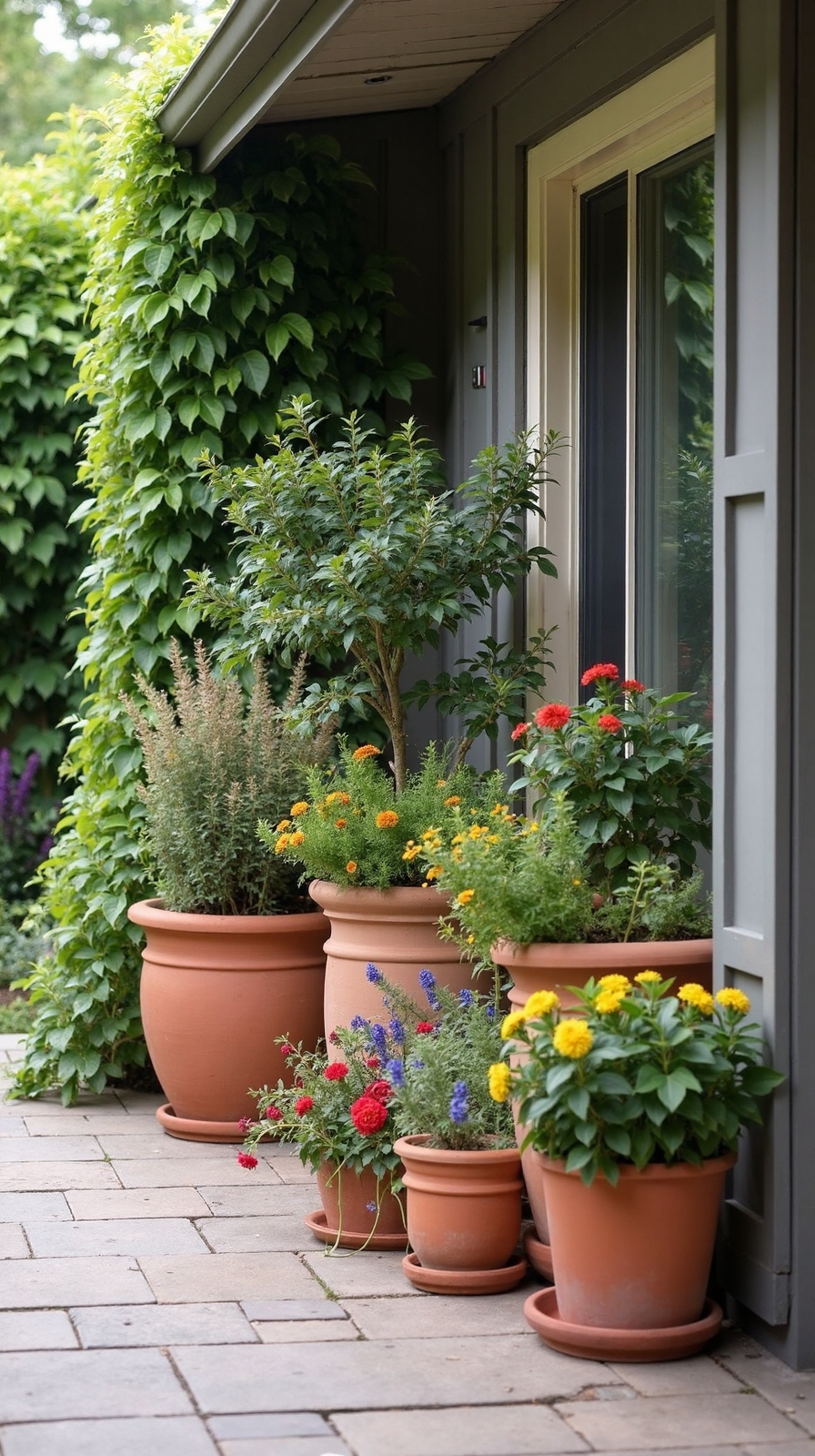 flexible corner container garden layouts