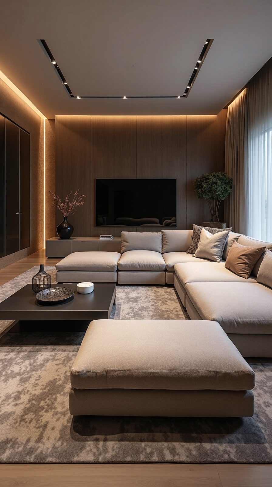 flexible entertainment viewing configuration