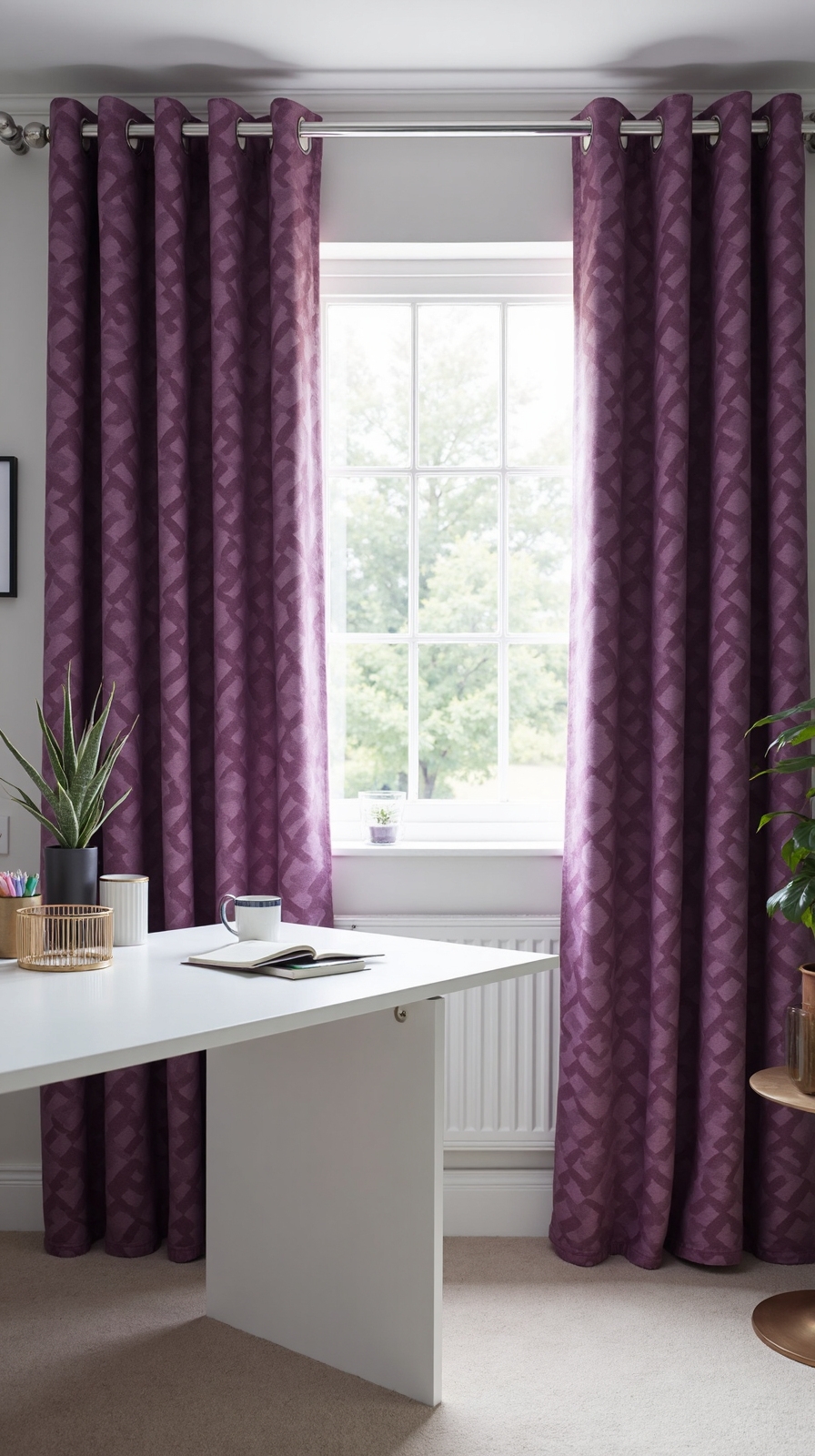 flexible sophisticated energy efficient purple window treatments