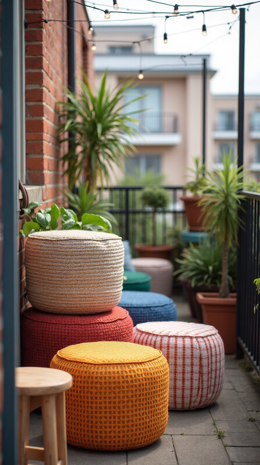 flexible stackable weather resistant patio seating