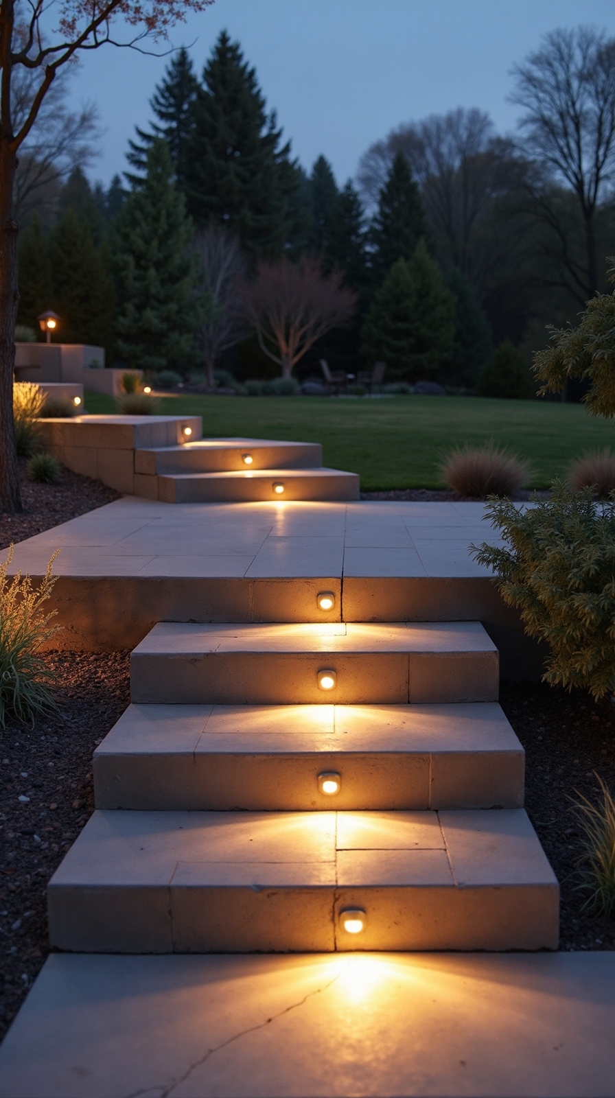 floating minimalist illuminated architectural