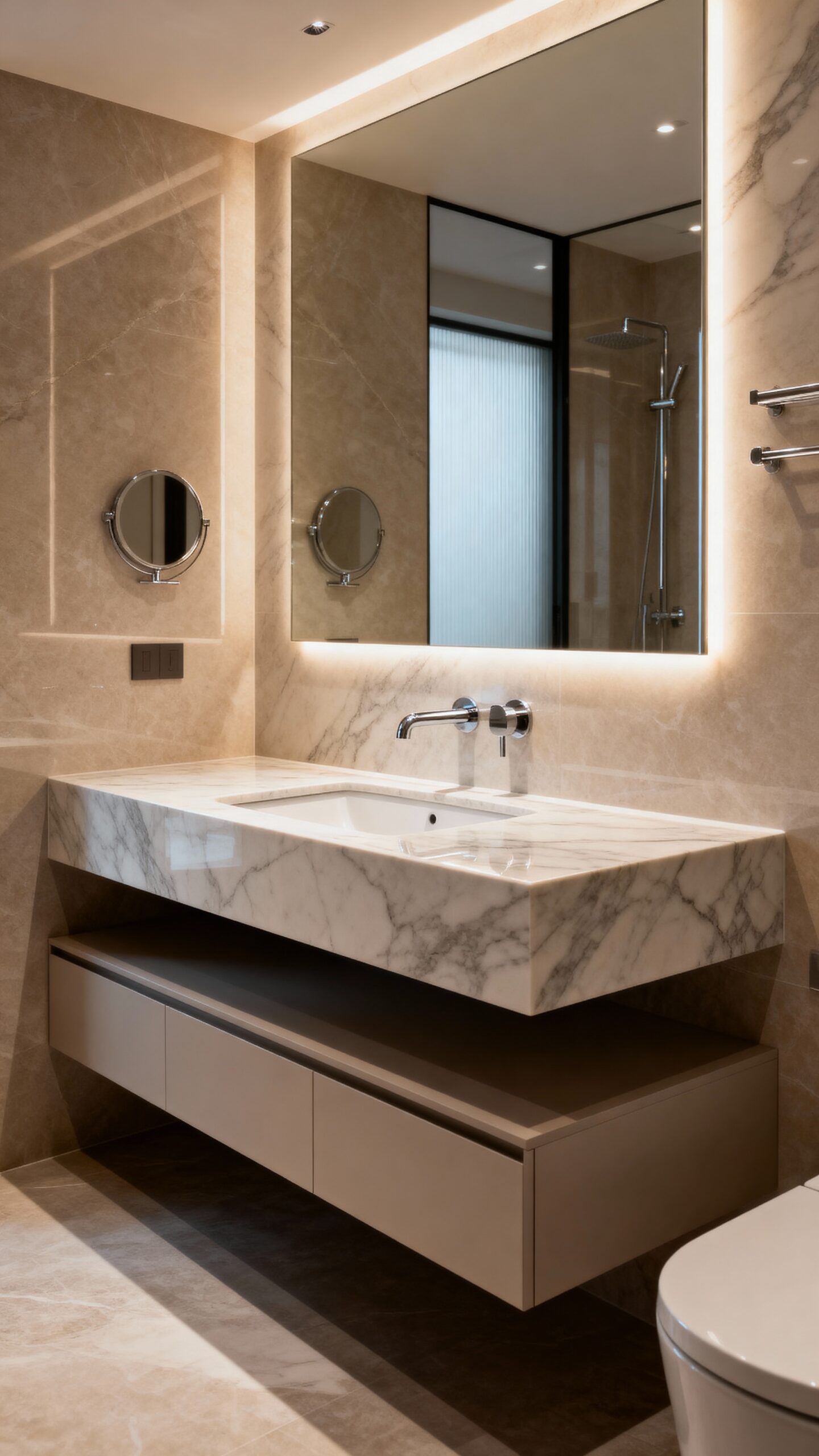 floating vanities modern elegance amplified spaciousness