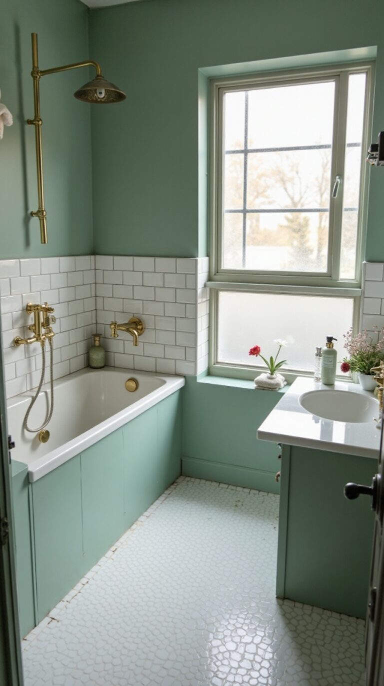fresh small bathroom colors