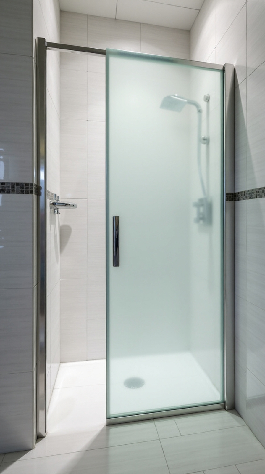 frosted glass pivoting modern privacy