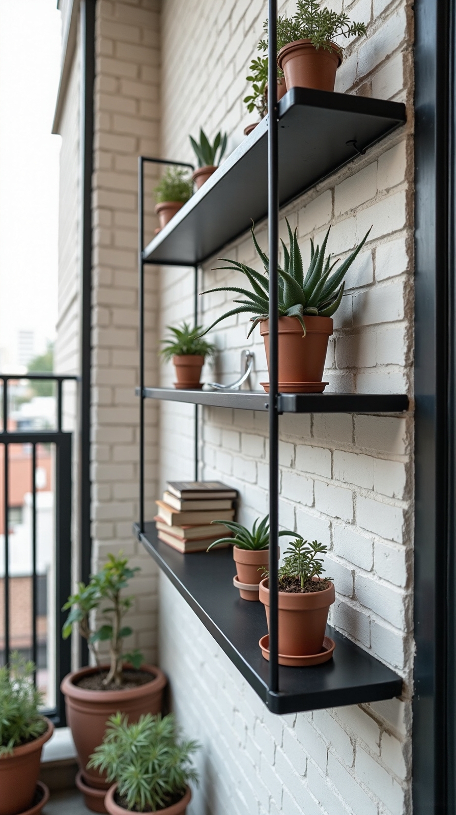 functional flexible space saving outdoor shelving