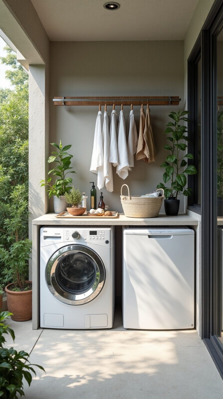 functional outdoor laundry room patio