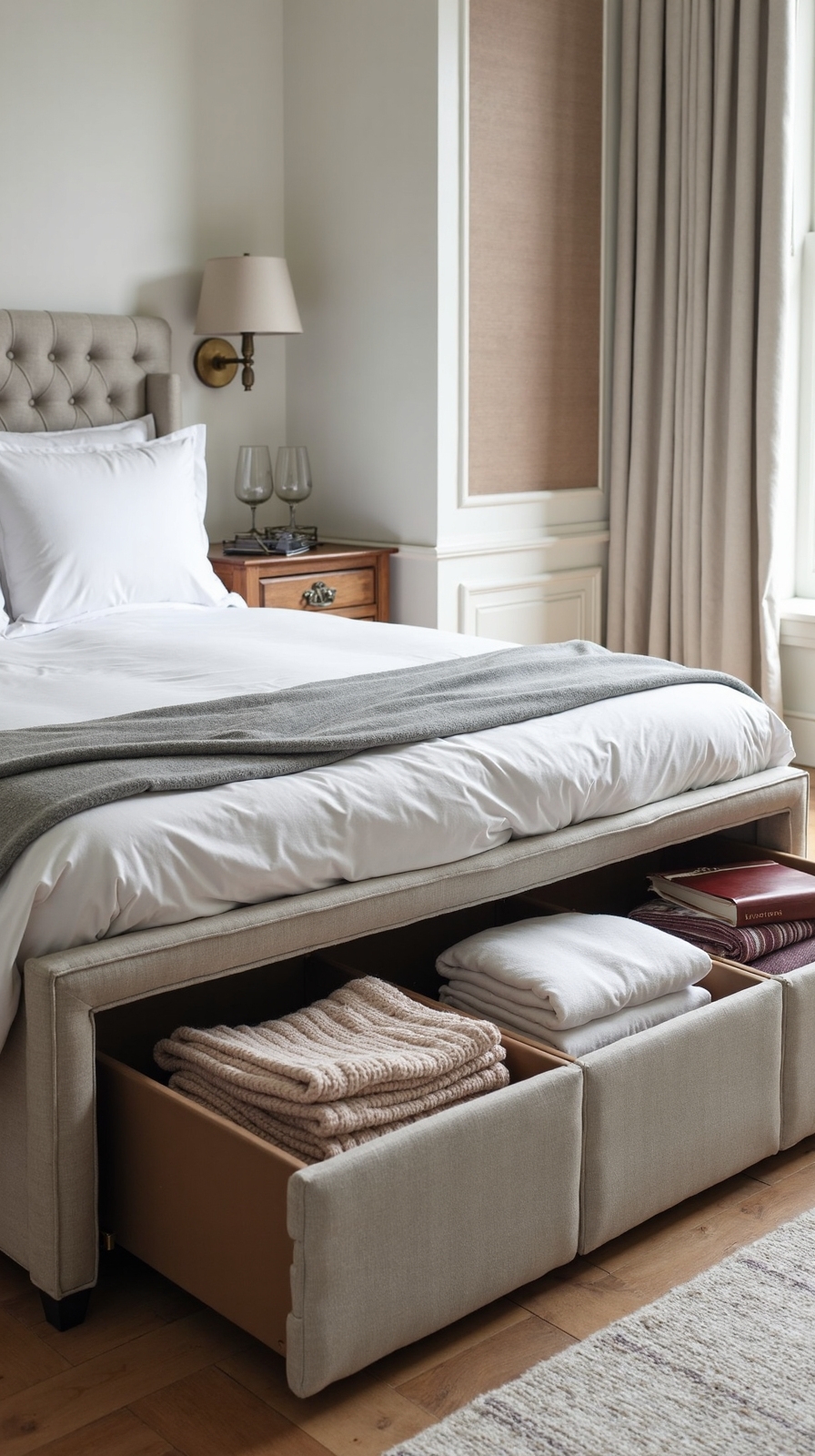 functional versatile organized customizable bedroom storage