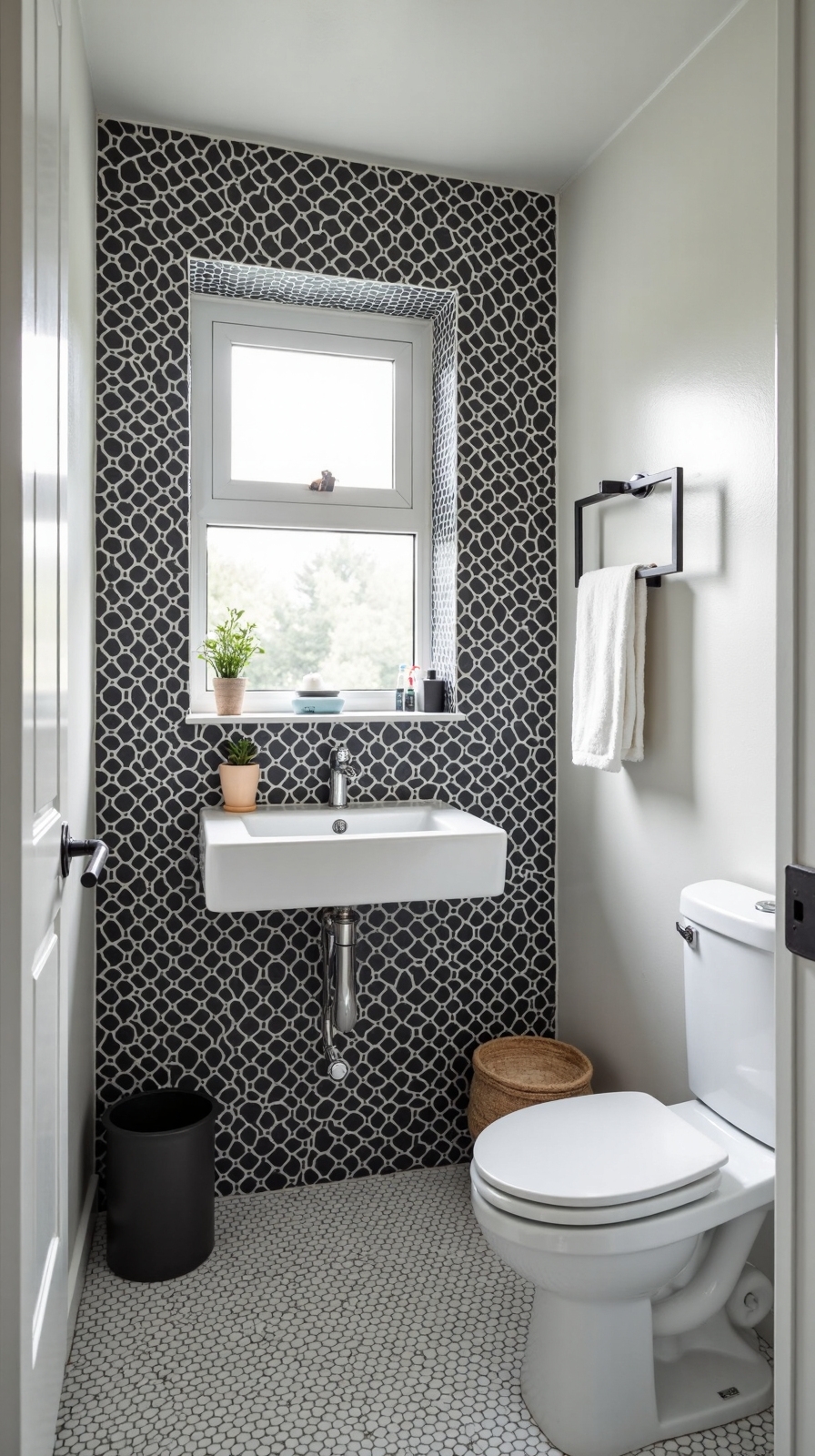 geometric accent walls expand perception