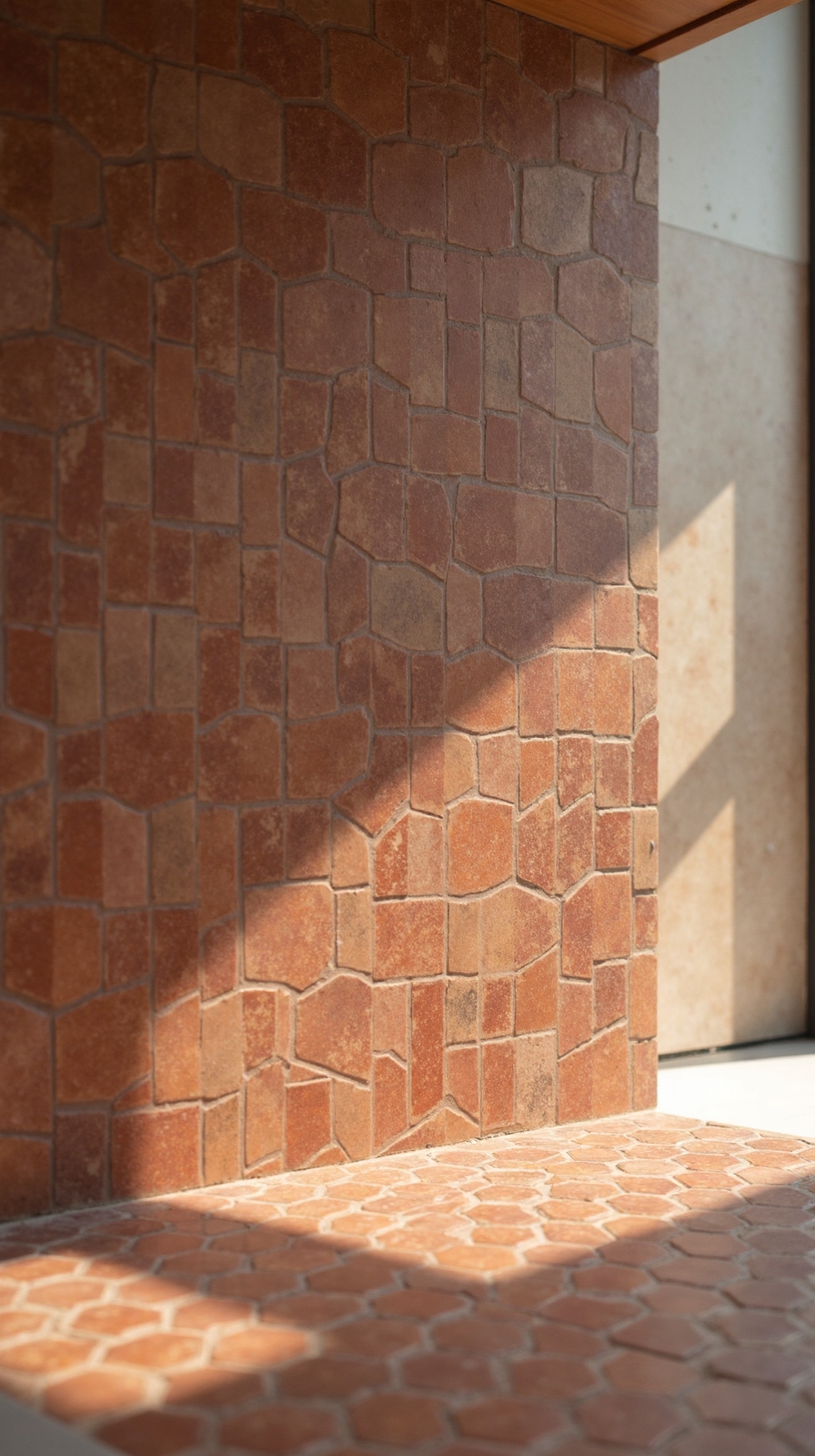 geometric terracotta tile combinations