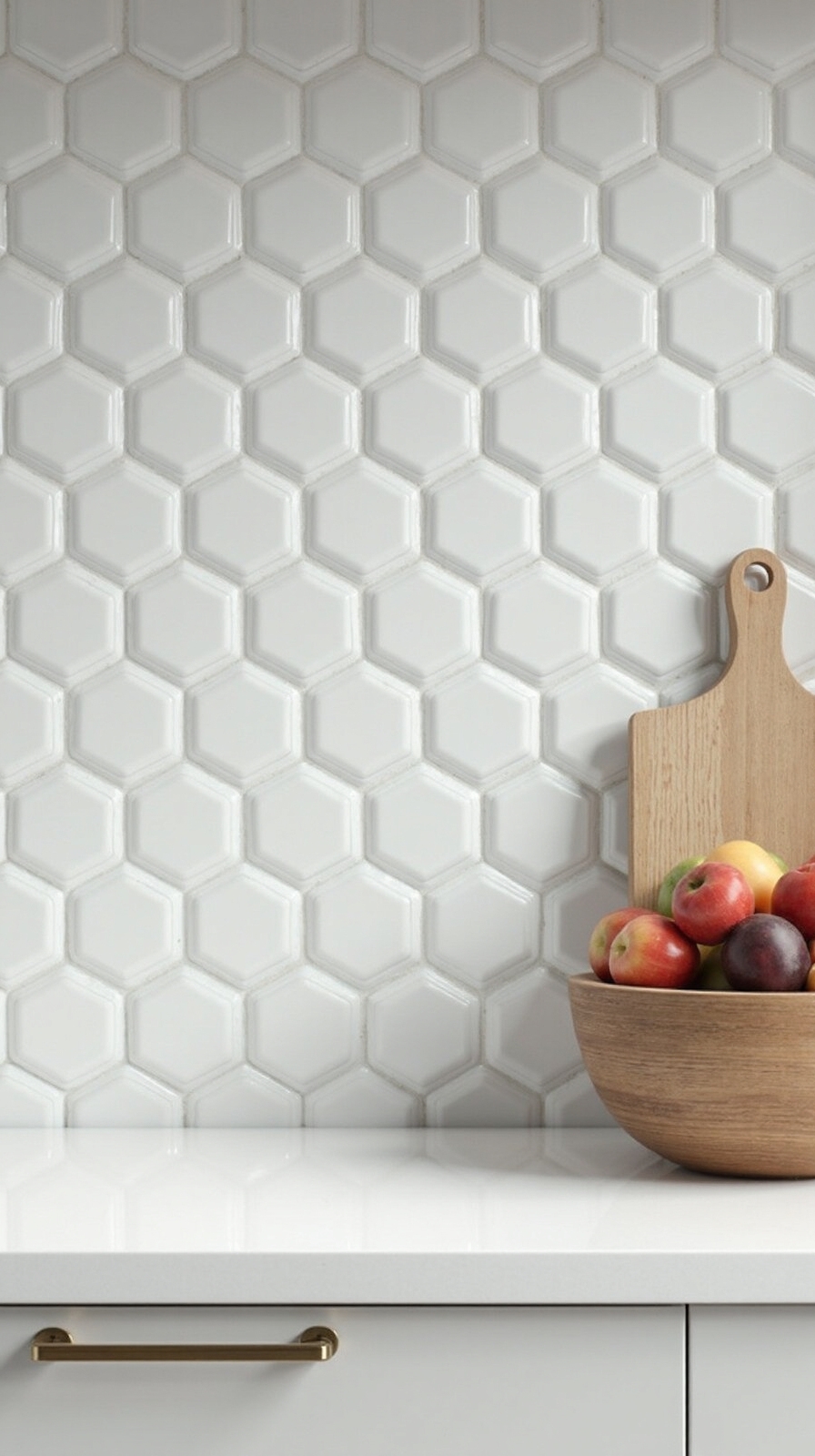 geometric versatile light catching sophisticated backsplash
