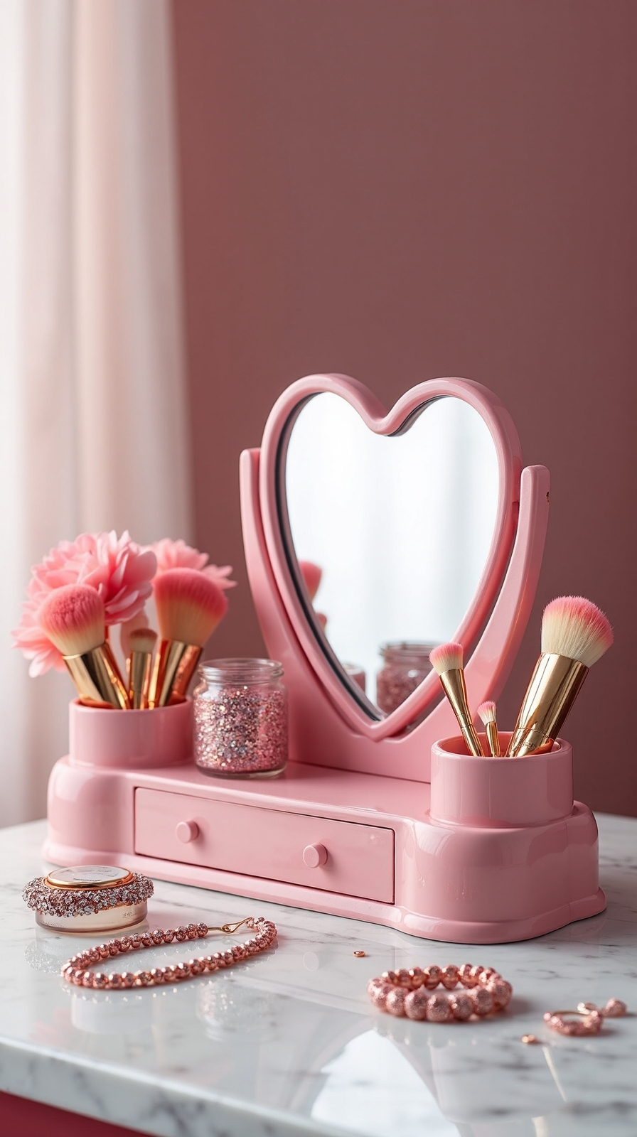 glamorous barbie vanity makeover station