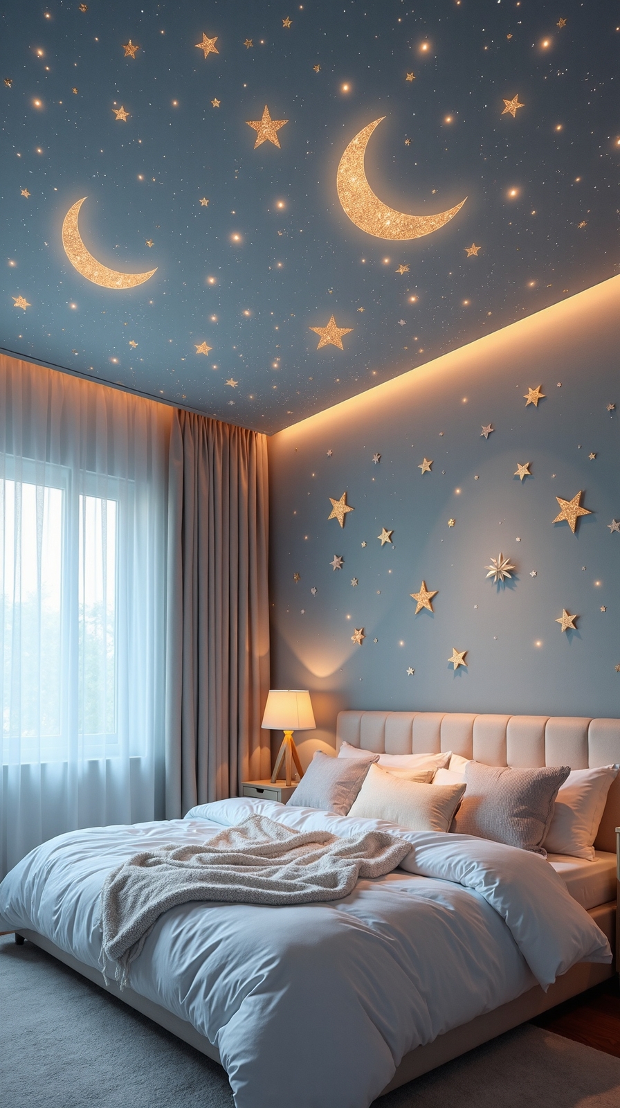 glittery celestial fairy bedroom wonderland
