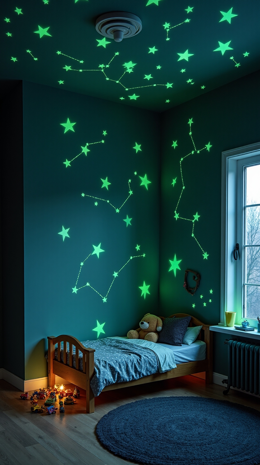 glowing celestial constellation nighttime atmosphere