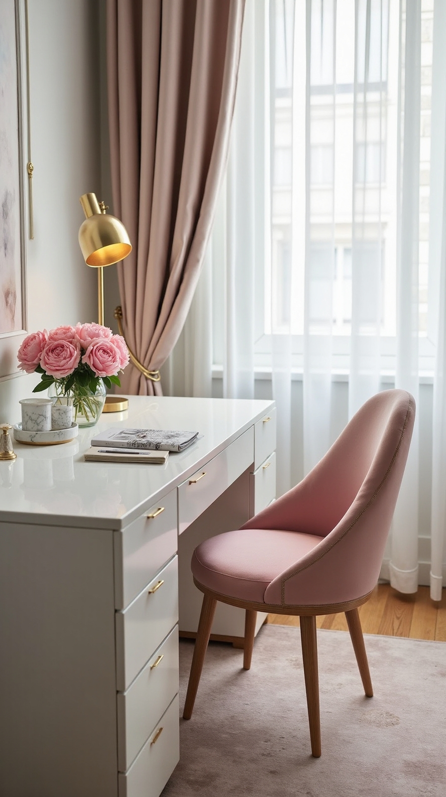 graceful chic home office ideas