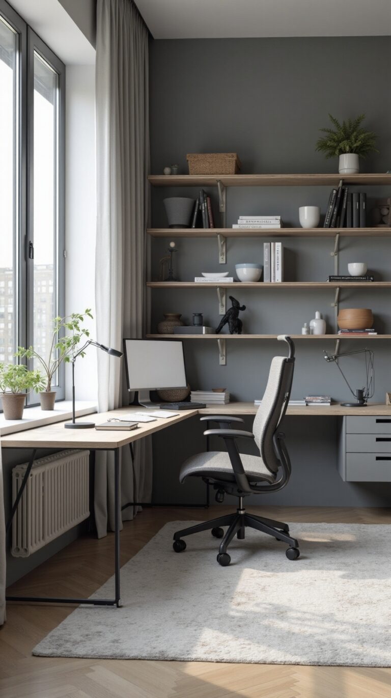 grey office style simplicity