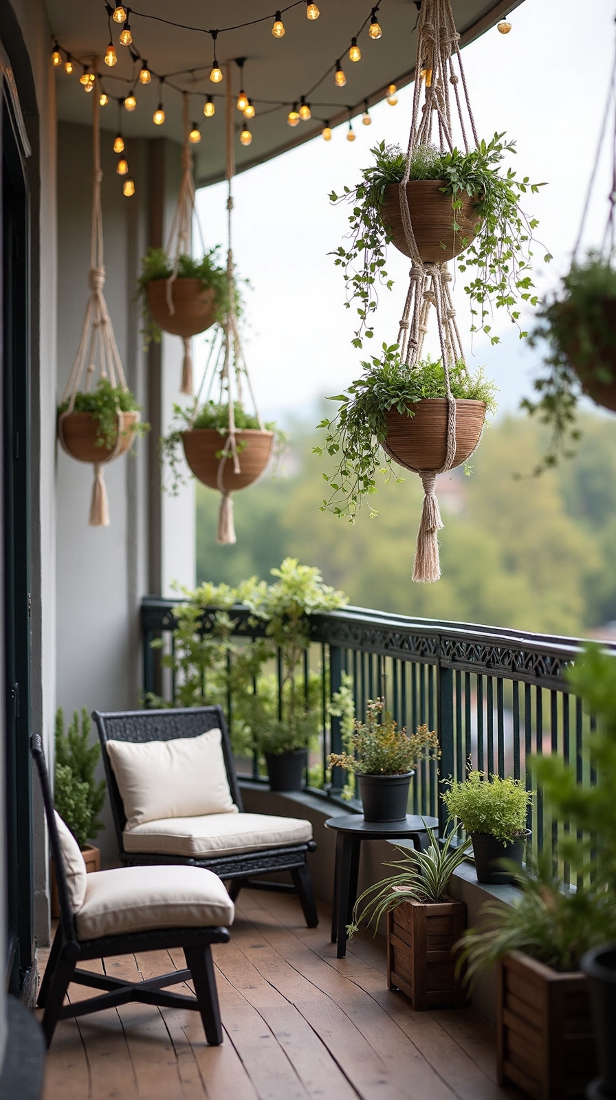 hanging vertical garden suspended elements