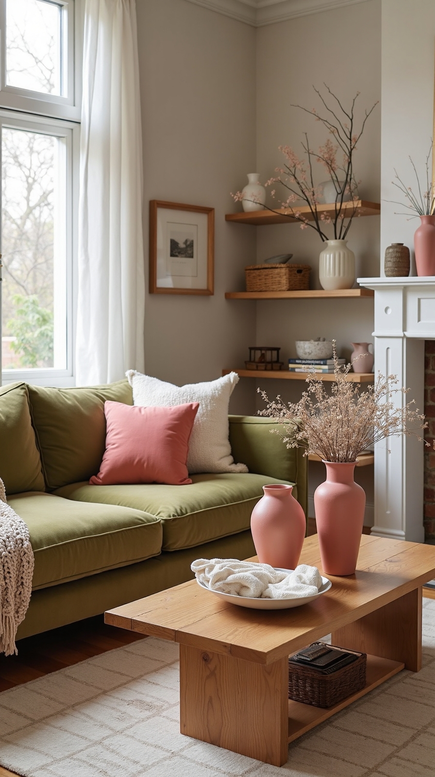 harmonious blush pink coral sophistication