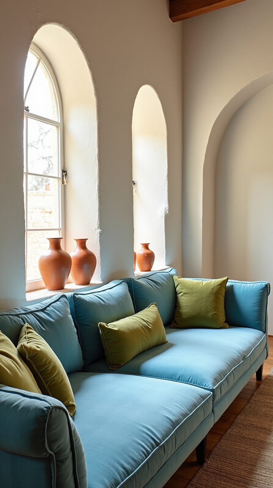 harmonious mediterranean earthy tones