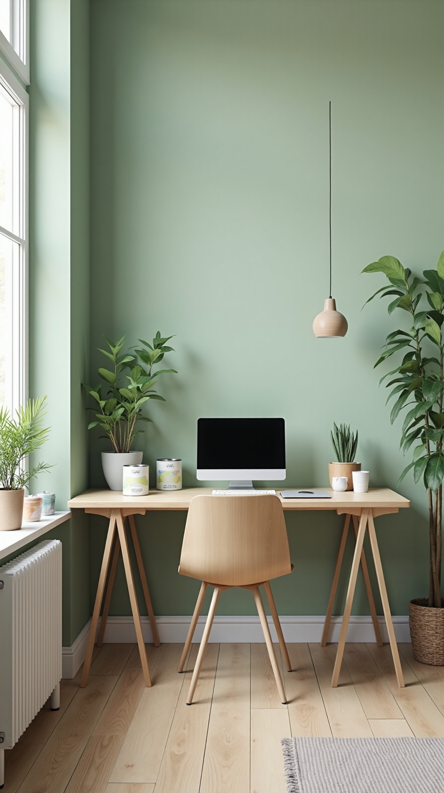 healthy workspace with non toxic paint