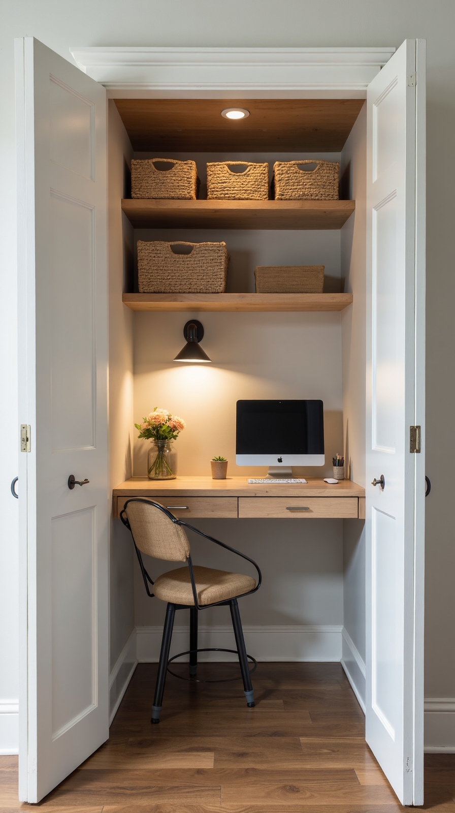 hidden away home office