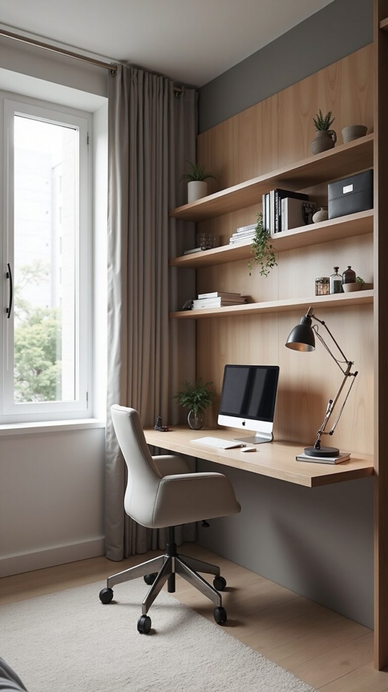 home office bedroom space saving