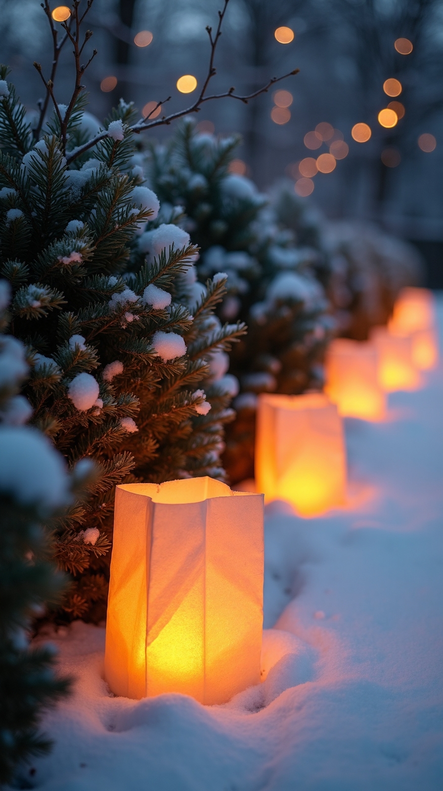 illuminating winter s magical outdoor ambiance