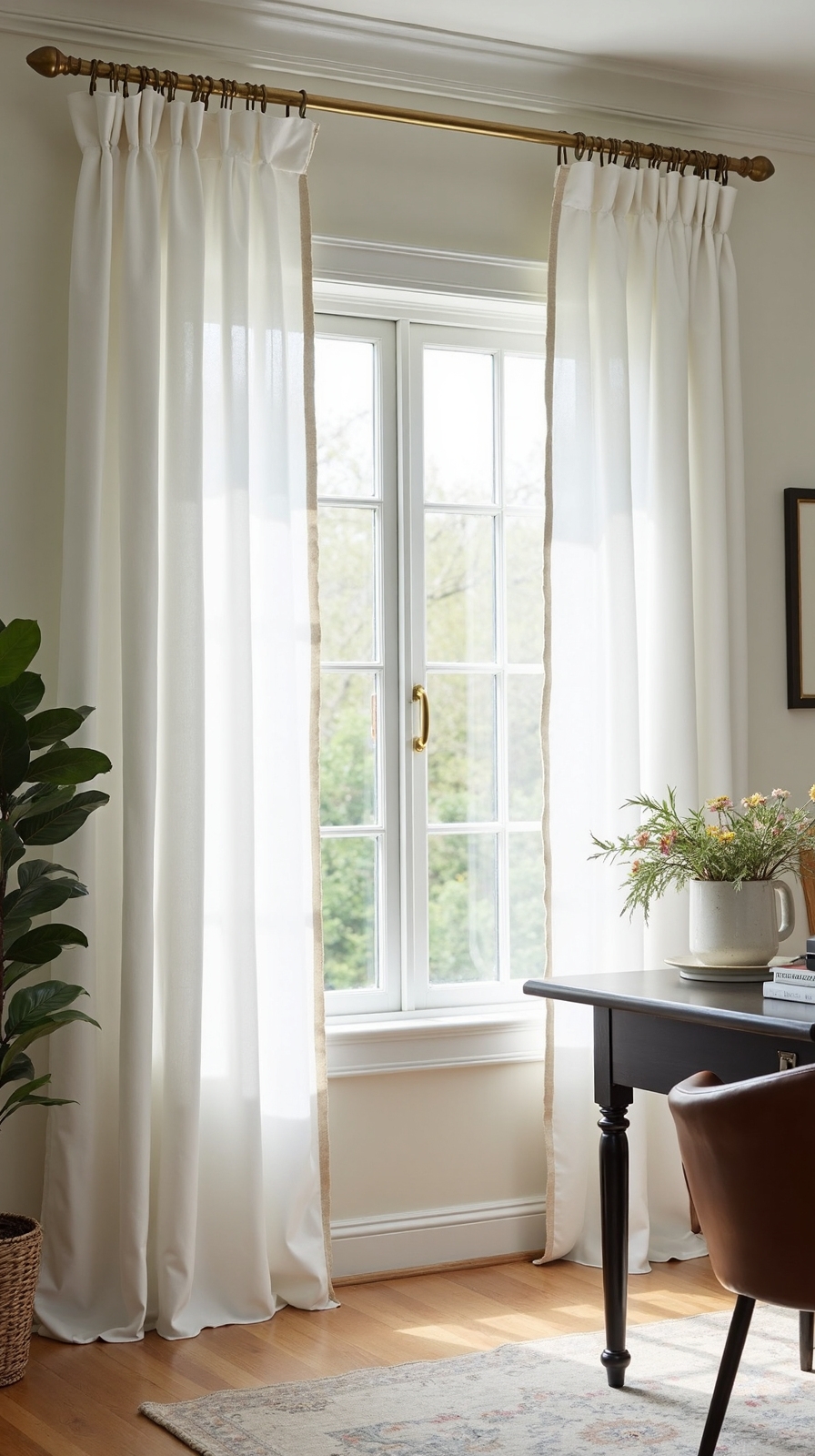 illusion of luxurious window treatments