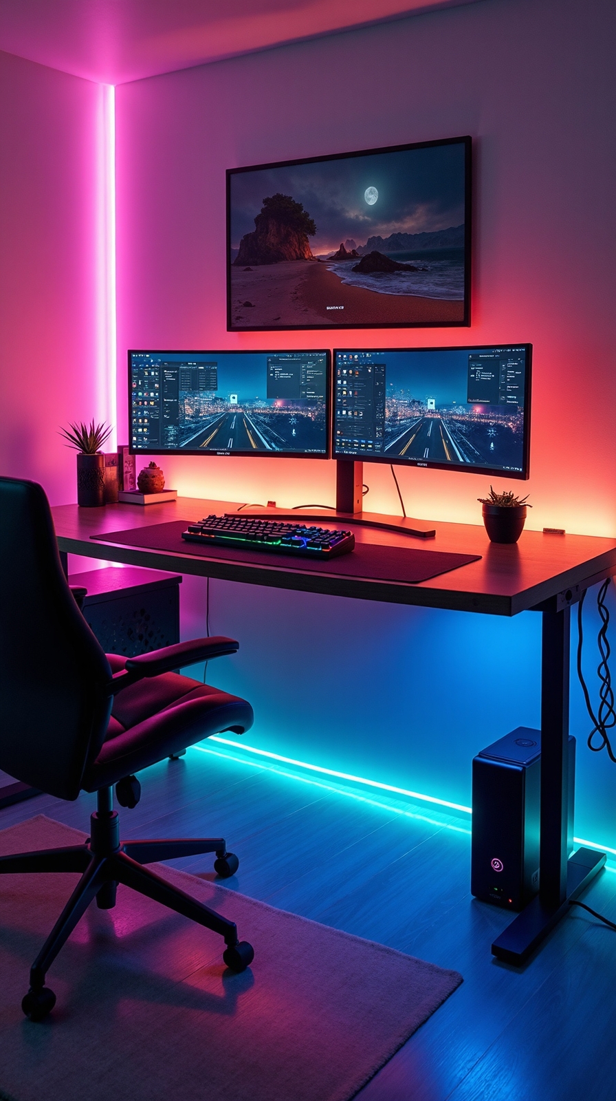 immersive gaming command center