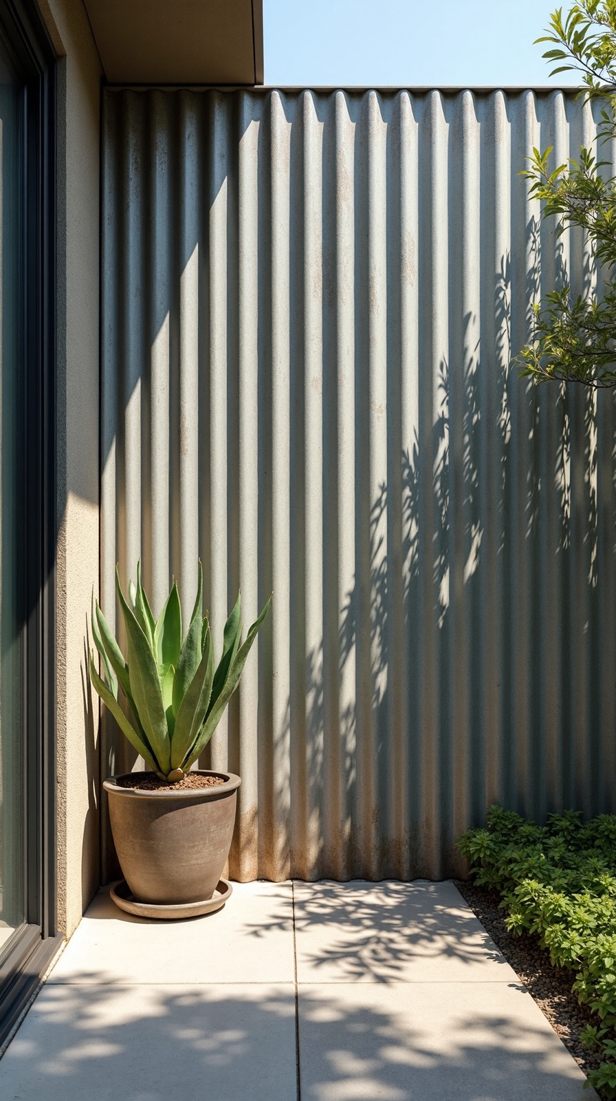 industrial charm edgy privacy screen