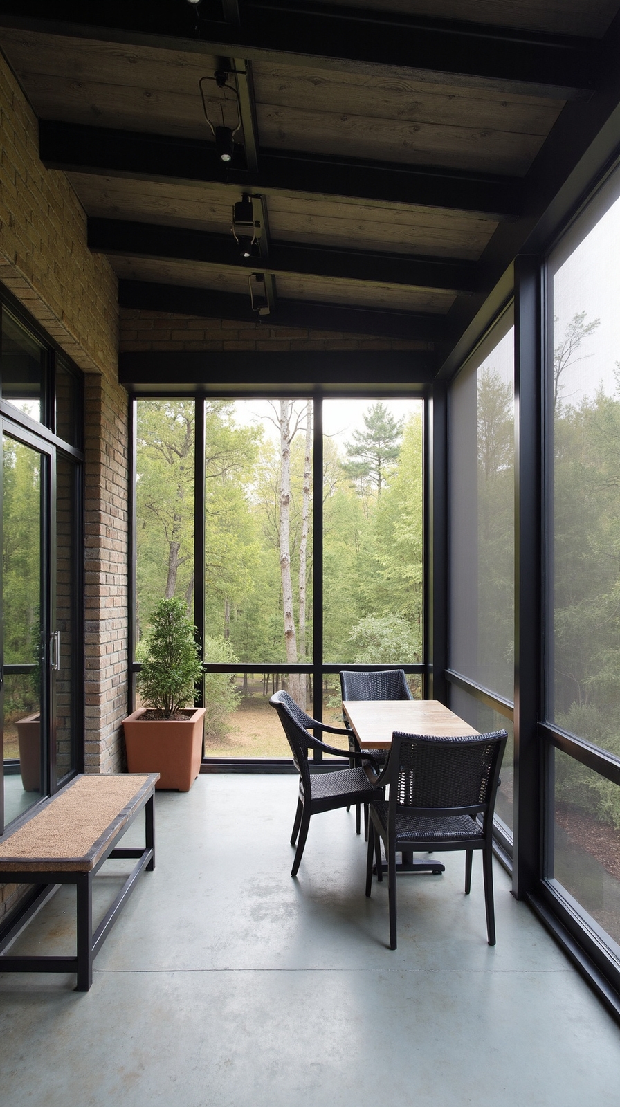 industrial loft inspired outdoor sanctuary