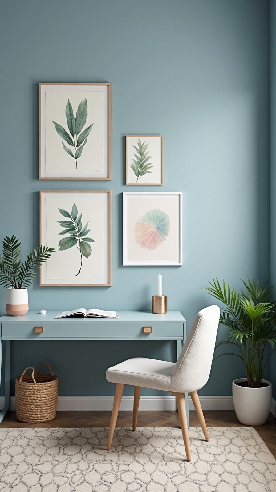 inspiring periwinkle blue wall galleries