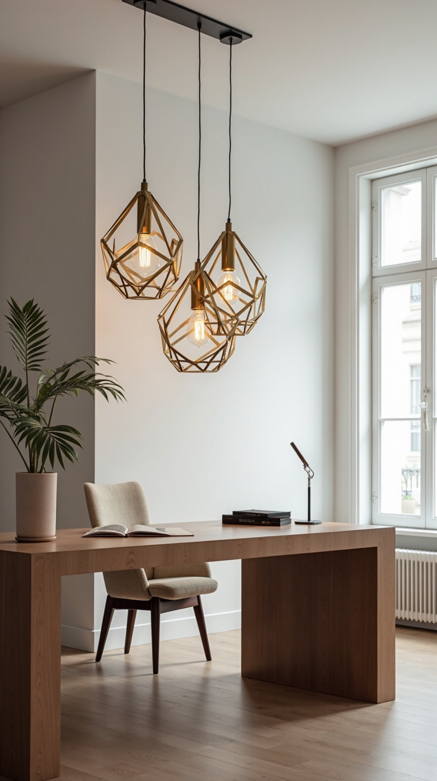 inspiring workspace lighting focal points