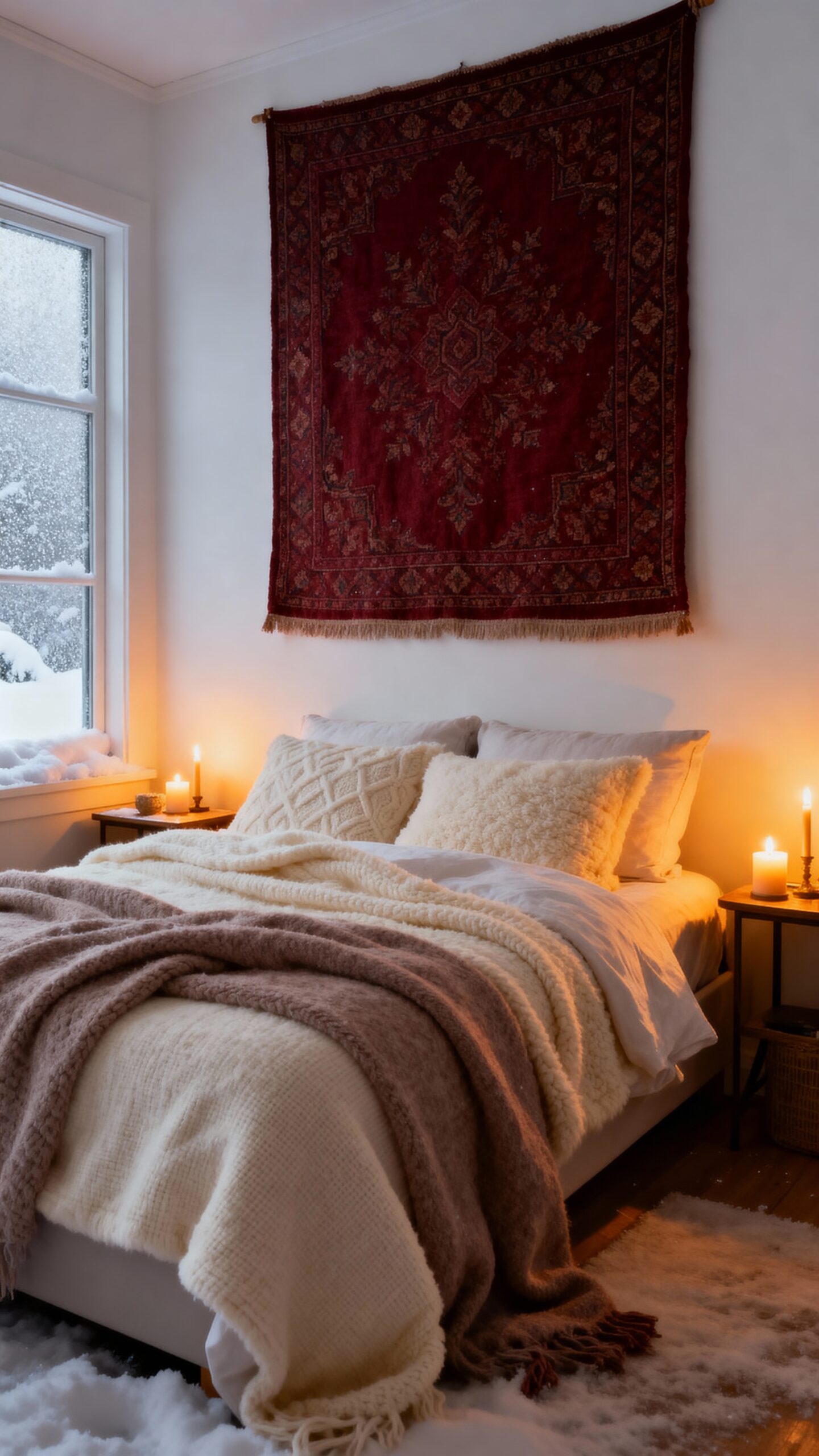 insulating with hanging textile d cor