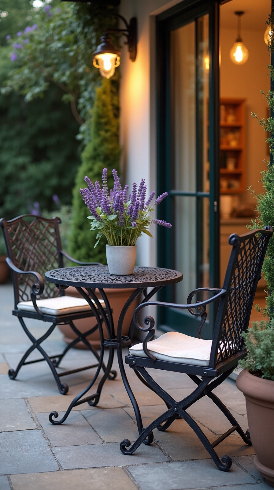 intimate cozy meaningful conversations patio bistro