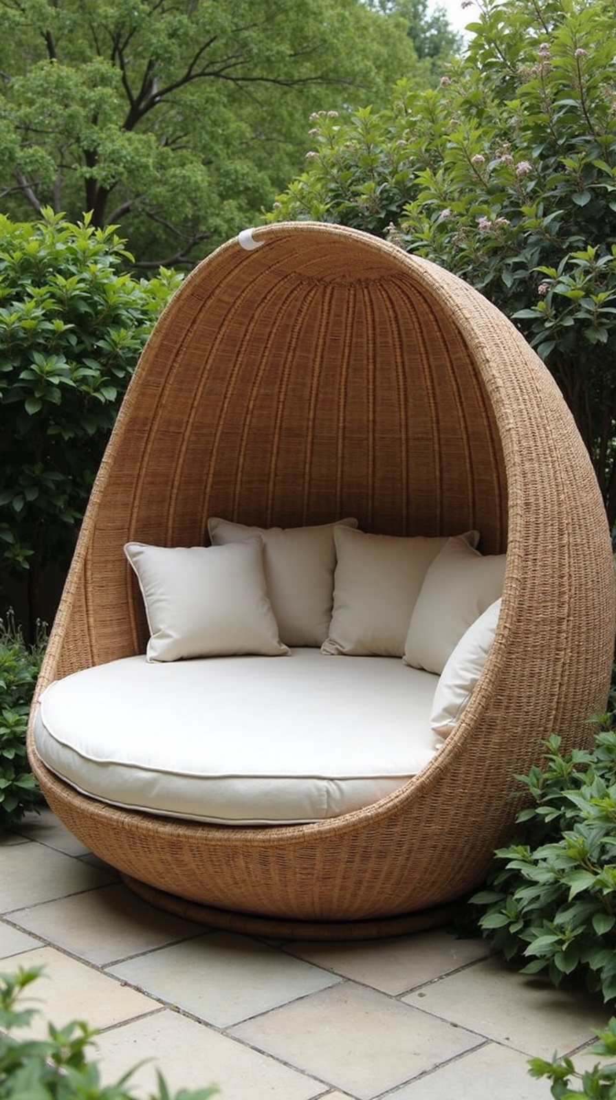 intimate cozy shielded outdoor retreat