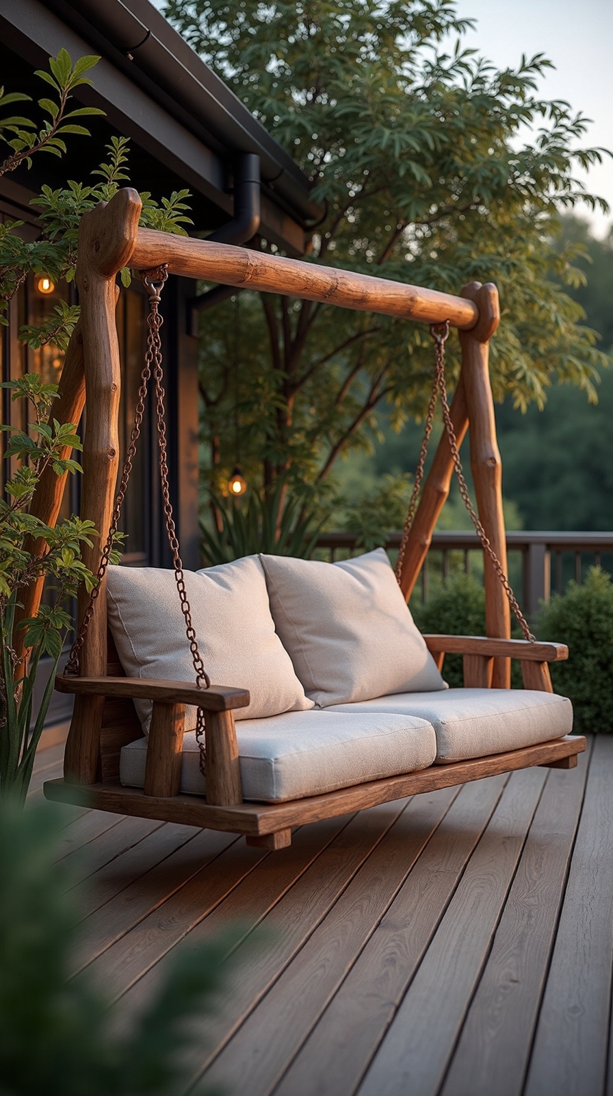 intimate spacious durable customizable patio swing