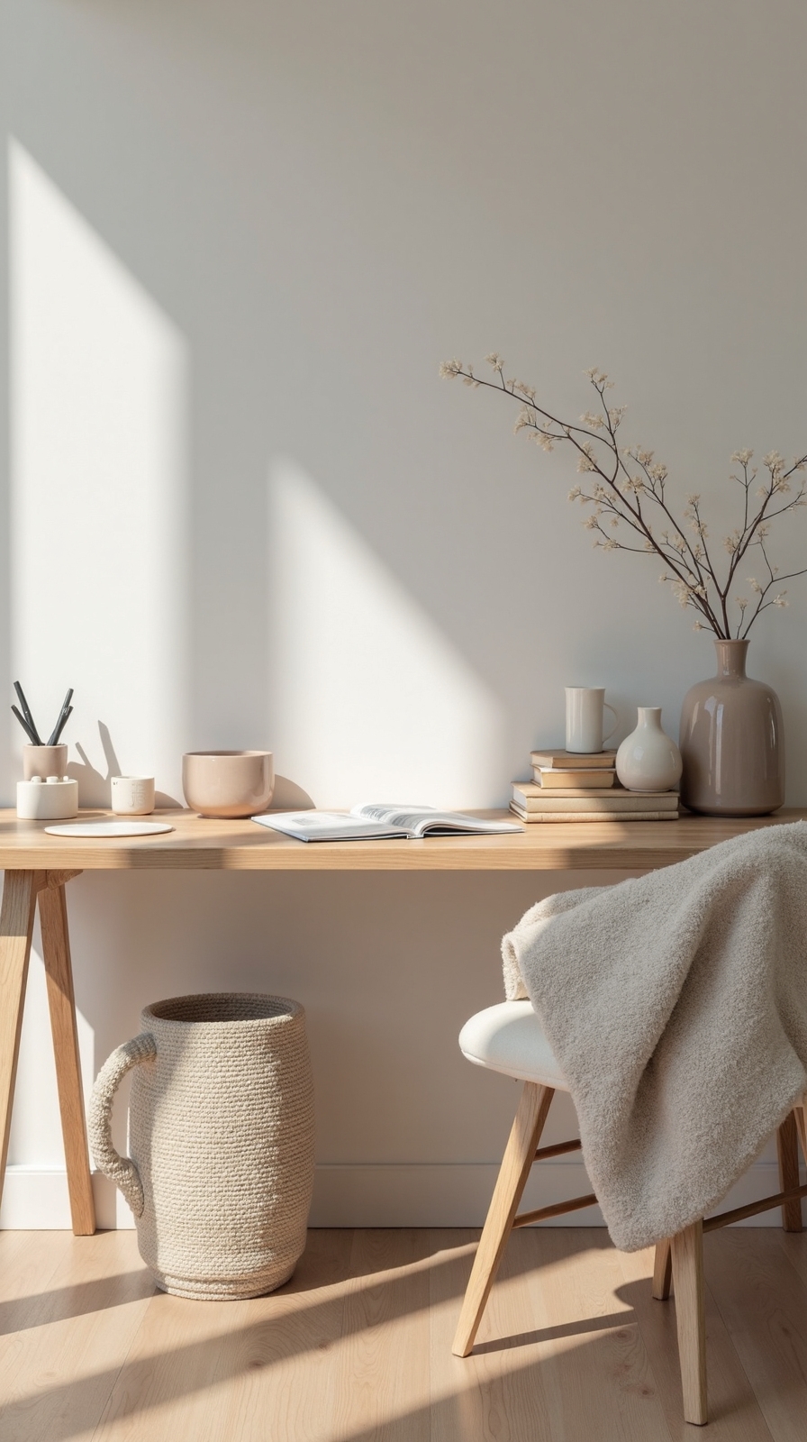 inviting workspace with quality textures