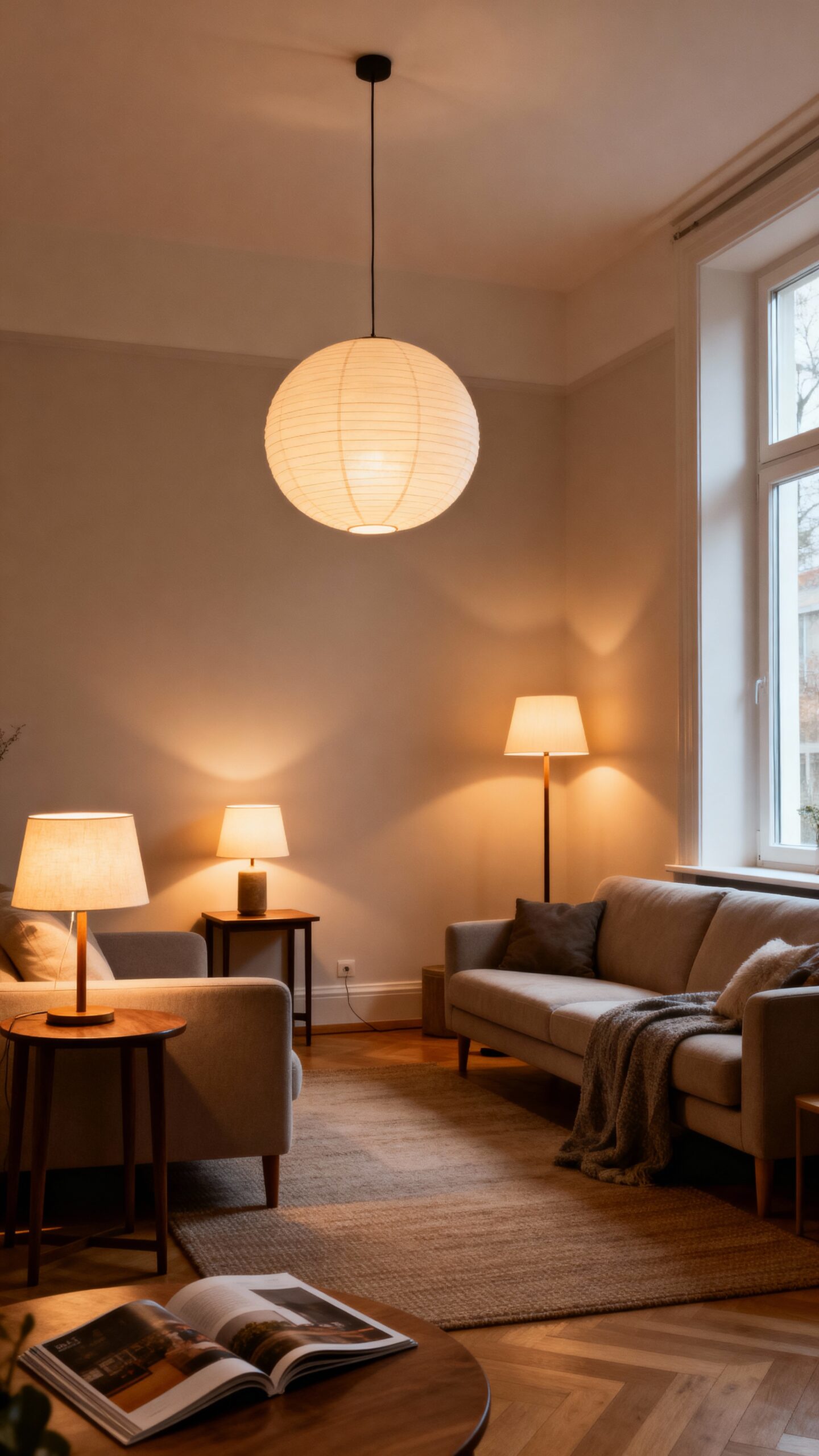 layered adjustable lighting enhances small spaces